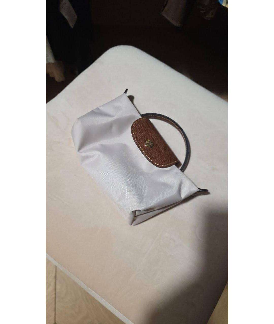 LONGCHAMP Бежевая нейлоновая сумка с короткими ручками, фото 5