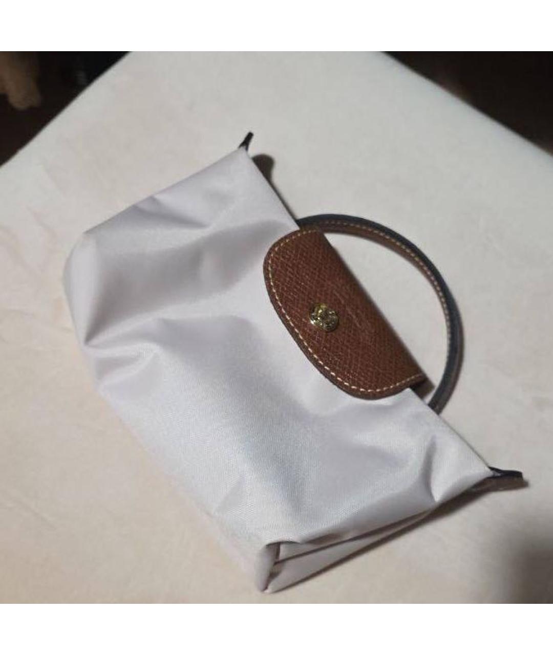 LONGCHAMP Бежевая нейлоновая сумка с короткими ручками, фото 3