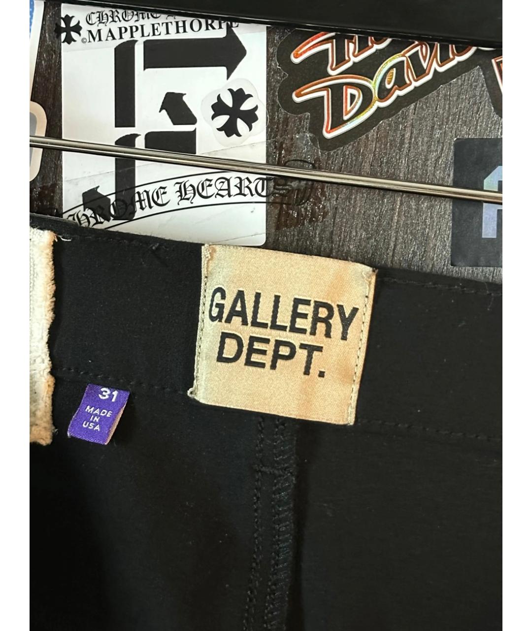 Gallery Dept Черные хлопковые повседневные брюки, фото 8
