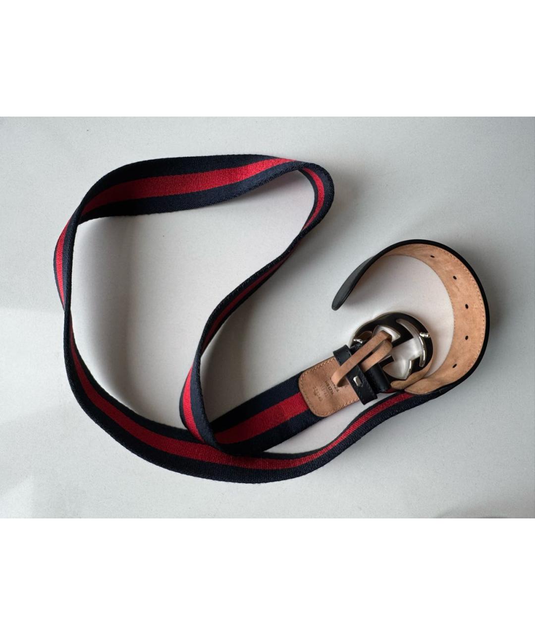 GUCCI Темно-синий ремень, фото 5