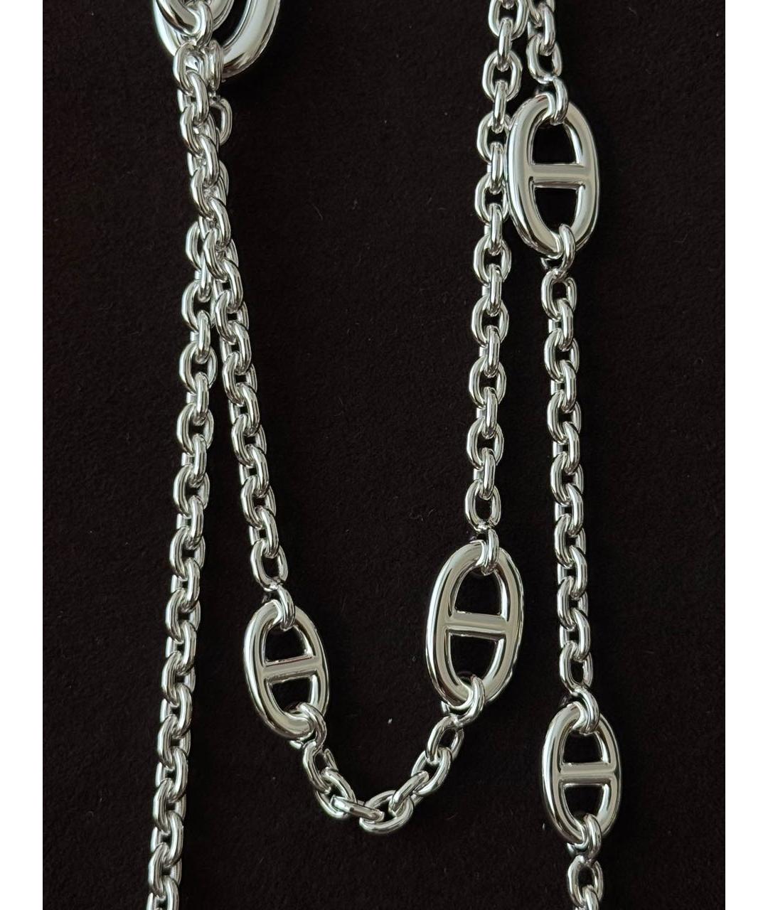 HERMES Серебряное серебряное колье, фото 4