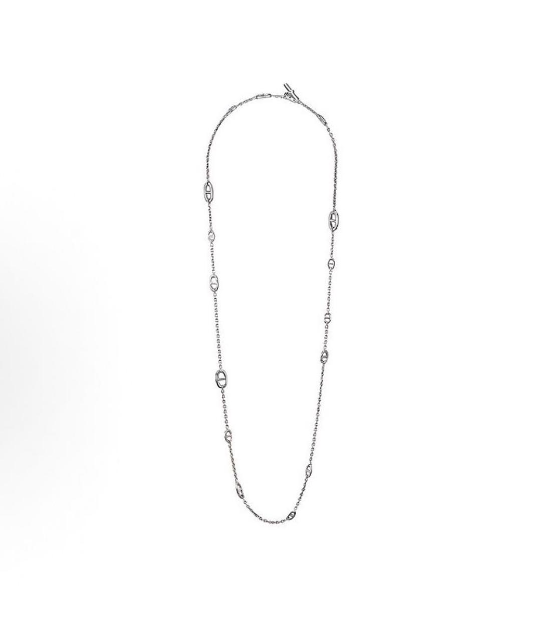 HERMES Серебряное серебряное колье, фото 6
