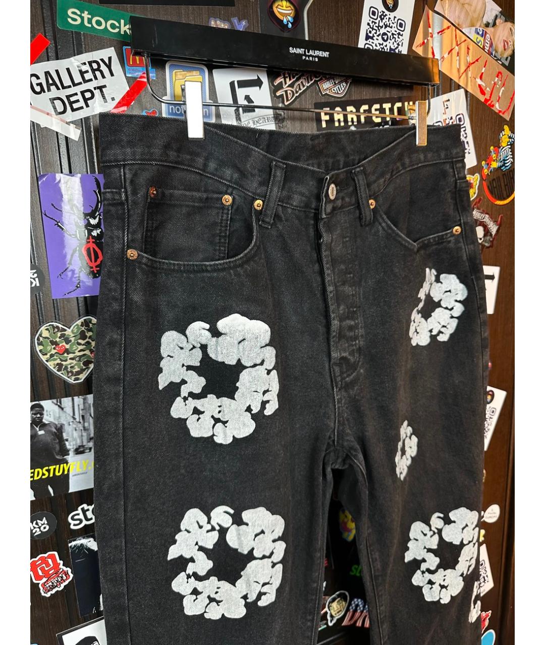 Denim Tears Черные хлопковые джинсы, фото 7