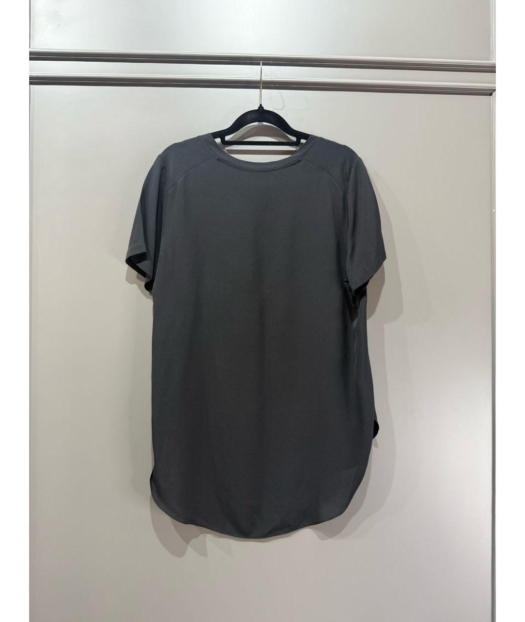 3.1 PHILLIP LIM Черная шелковая блузы, фото 4