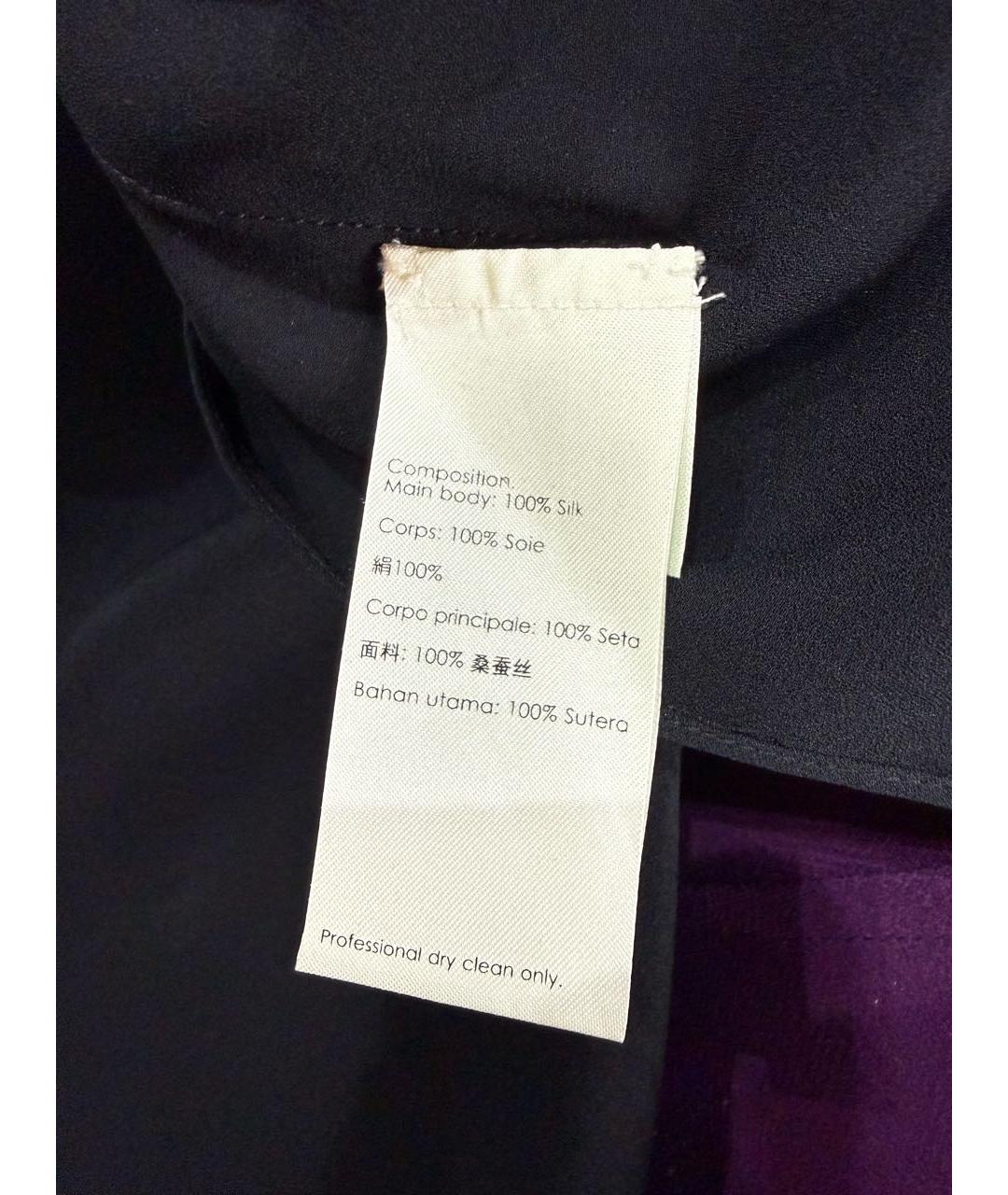 3.1 PHILLIP LIM Черная шелковая блузы, фото 5