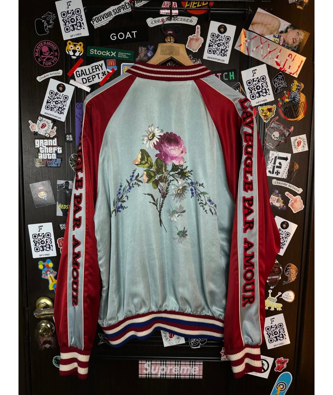 GUCCI Мульти шелковая куртка, фото 7