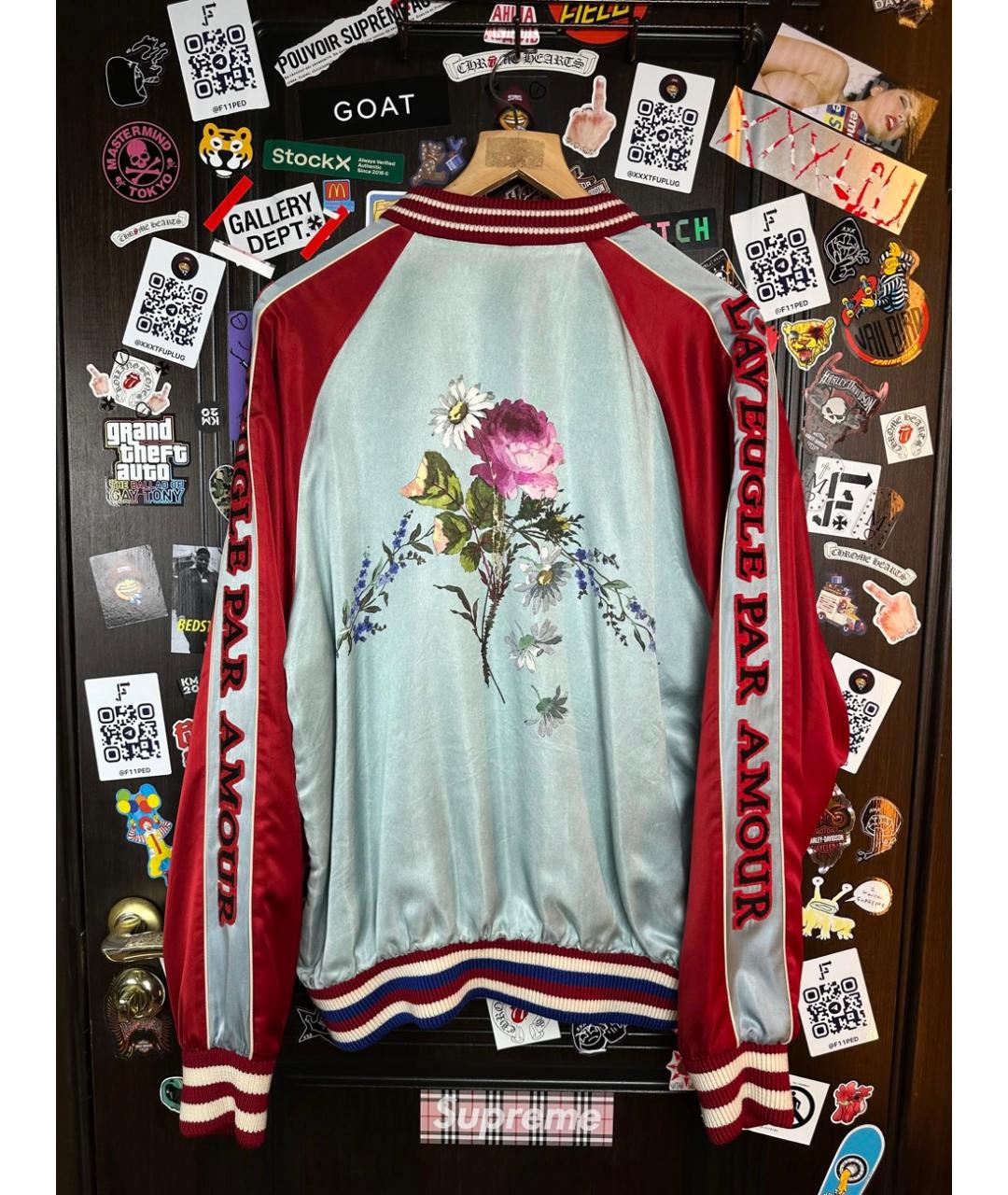GUCCI Мульти шелковая куртка, фото 6