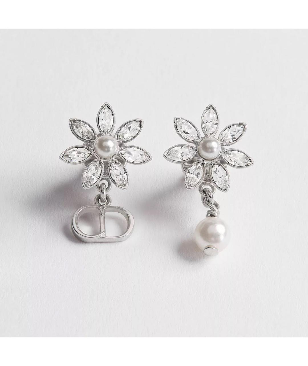 CHRISTIAN DIOR Серебряные металлические серьги, фото 4