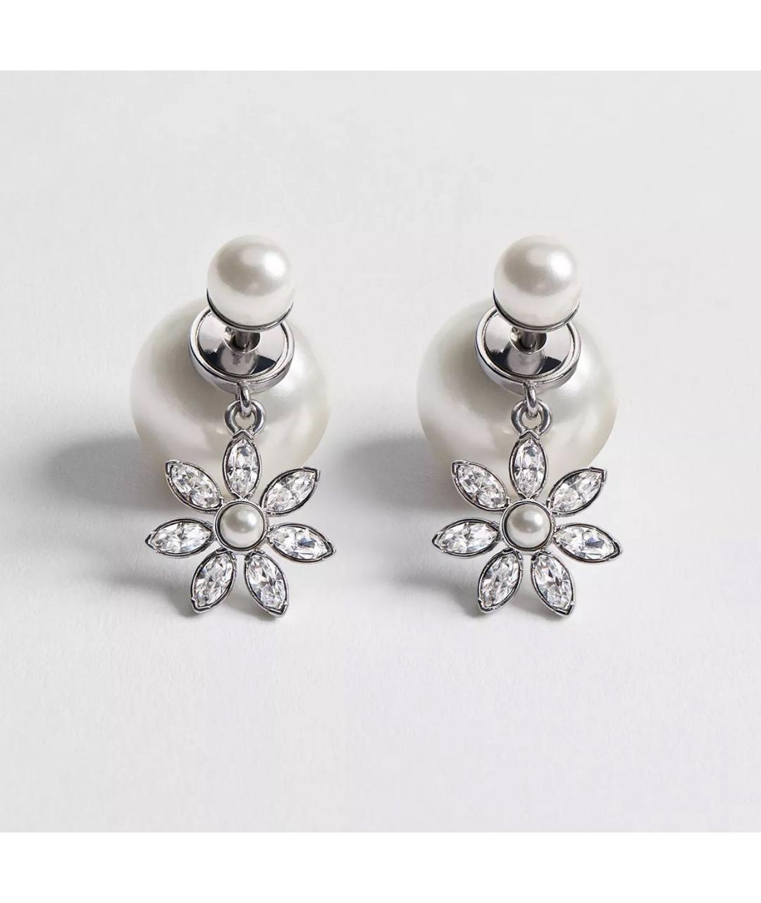 CHRISTIAN DIOR Серебряные металлические серьги, фото 4