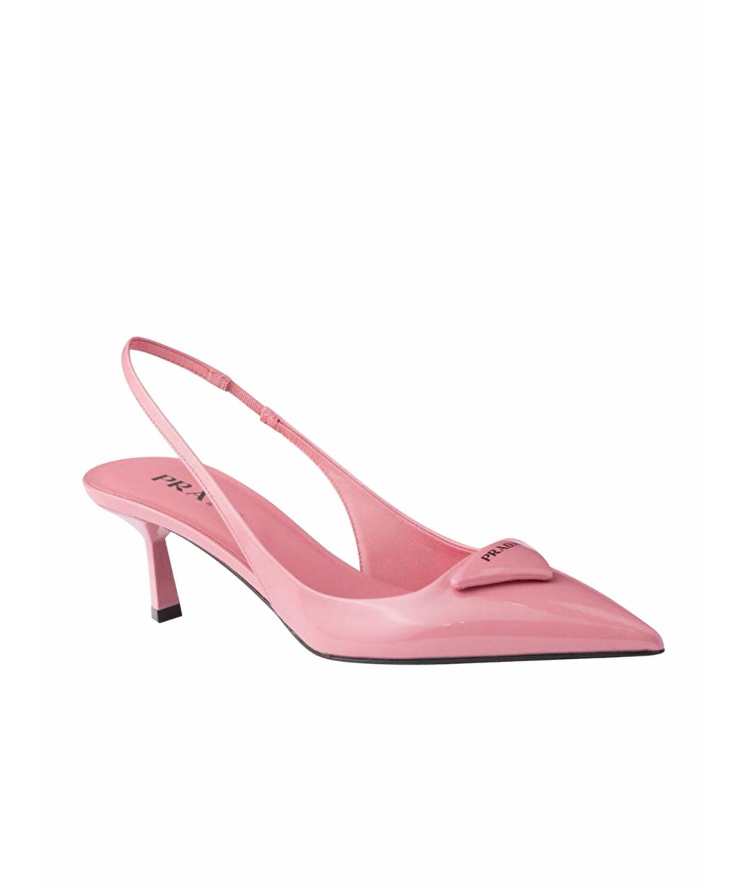 PRADA Розовые туфли из лакированной кожи, фото 1