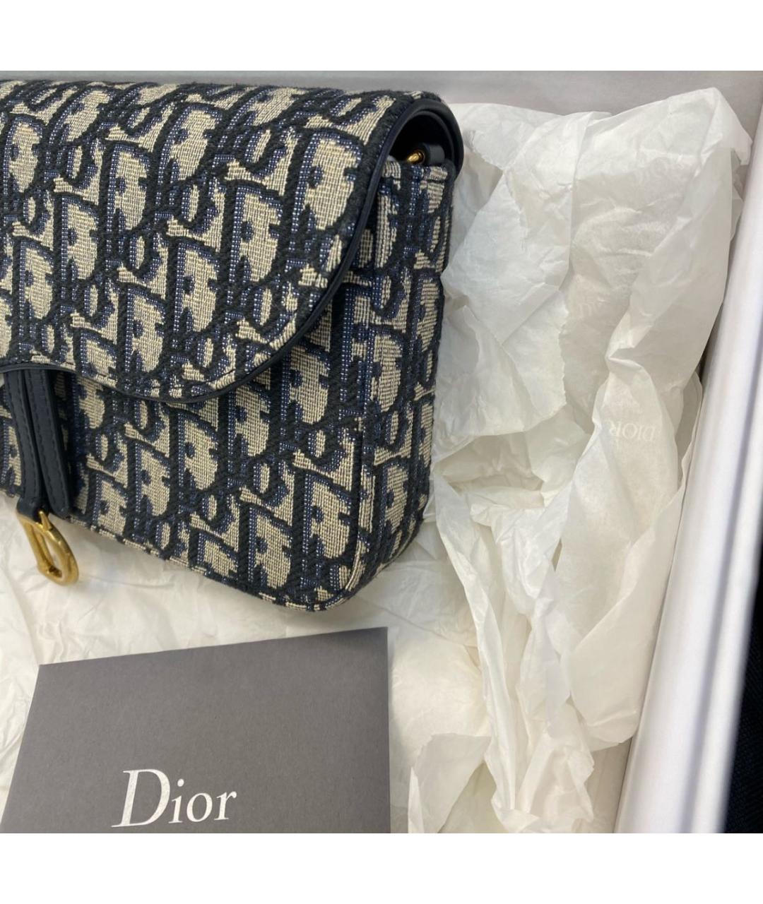 CHRISTIAN DIOR Темно-синяя поясная сумка, фото 6