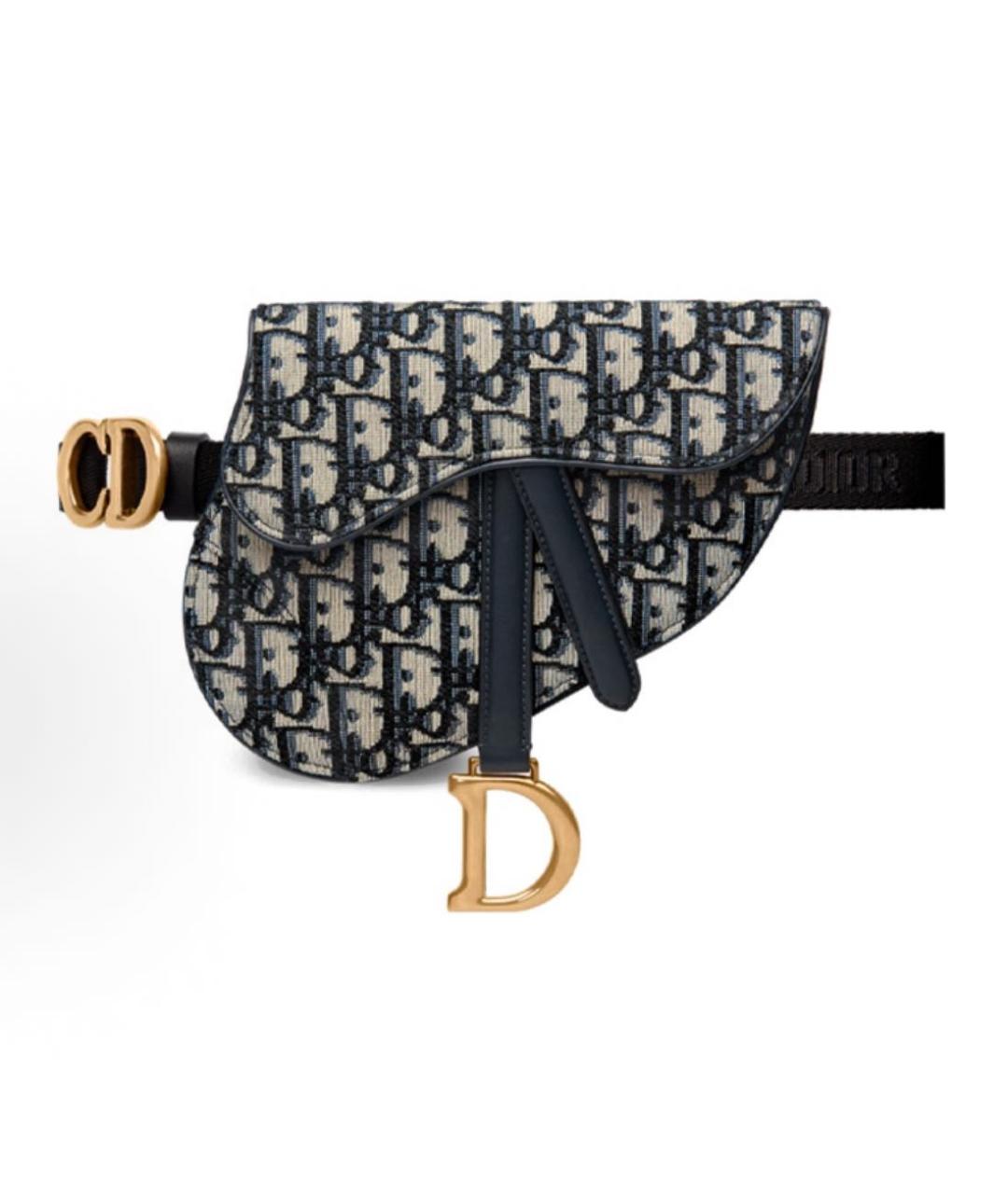 CHRISTIAN DIOR Темно-синяя поясная сумка, фото 8