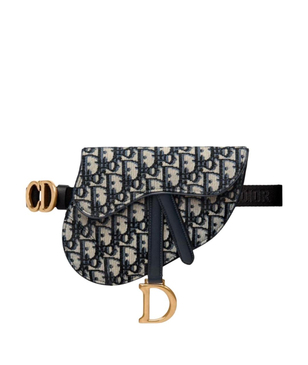 CHRISTIAN DIOR Темно-синяя поясная сумка, фото 1
