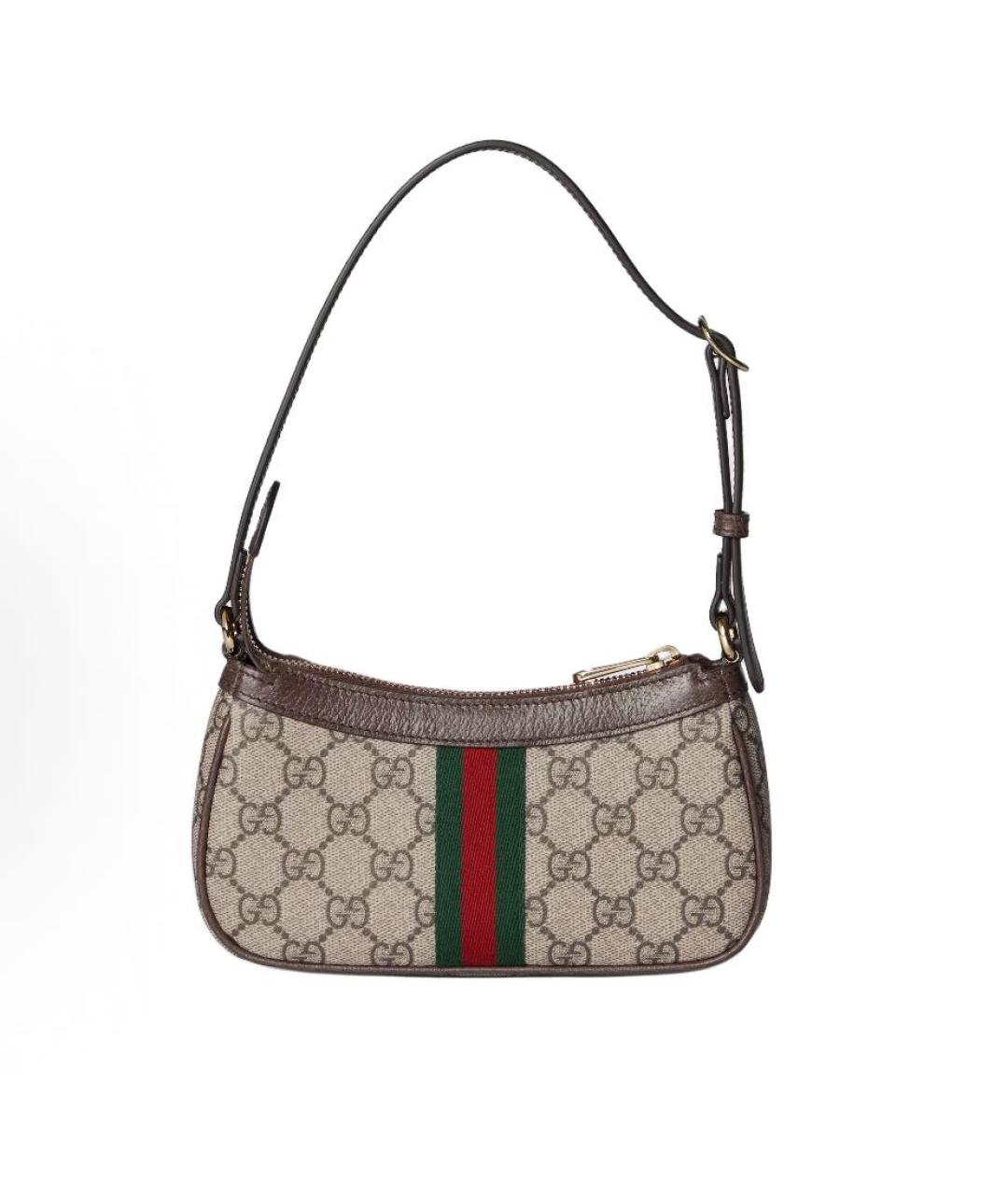 GUCCI Бежевая канва сумка через плечо, фото 5