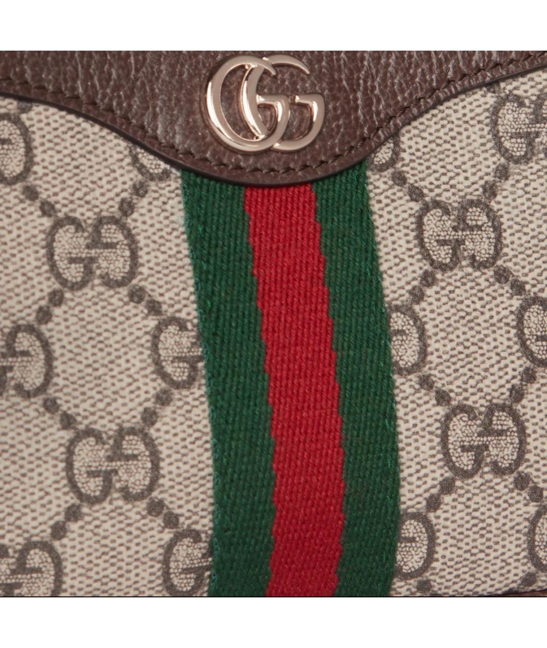 GUCCI Бежевая канва сумка через плечо, фото 6