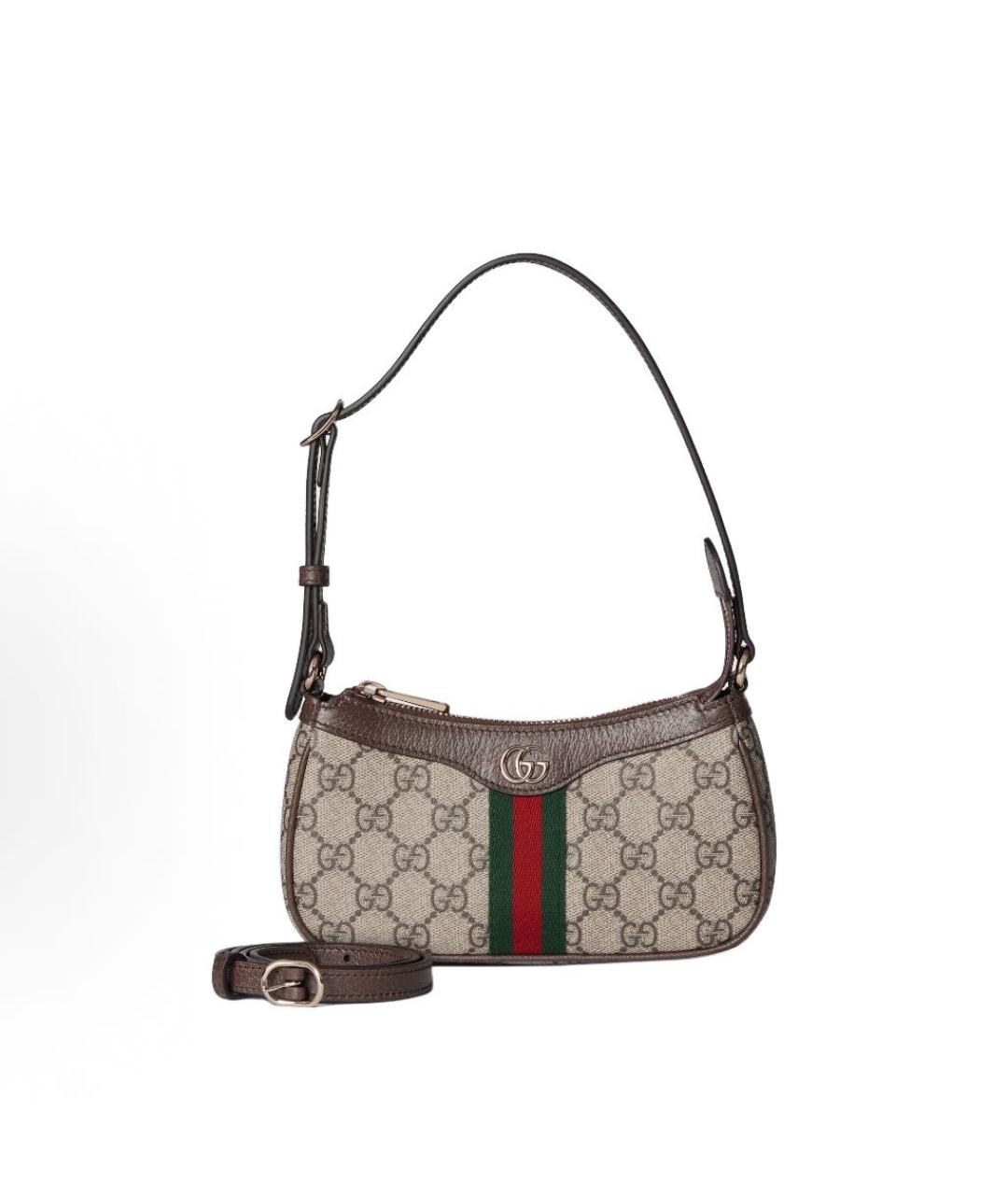 GUCCI Бежевая канва сумка через плечо, фото 2