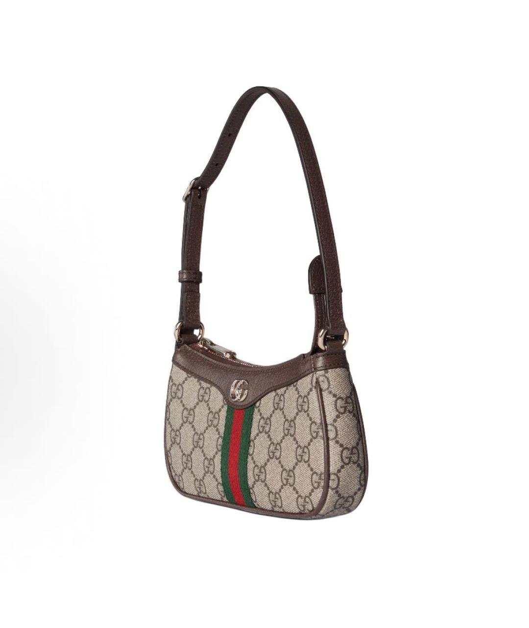 GUCCI Бежевая канва сумка через плечо, фото 3