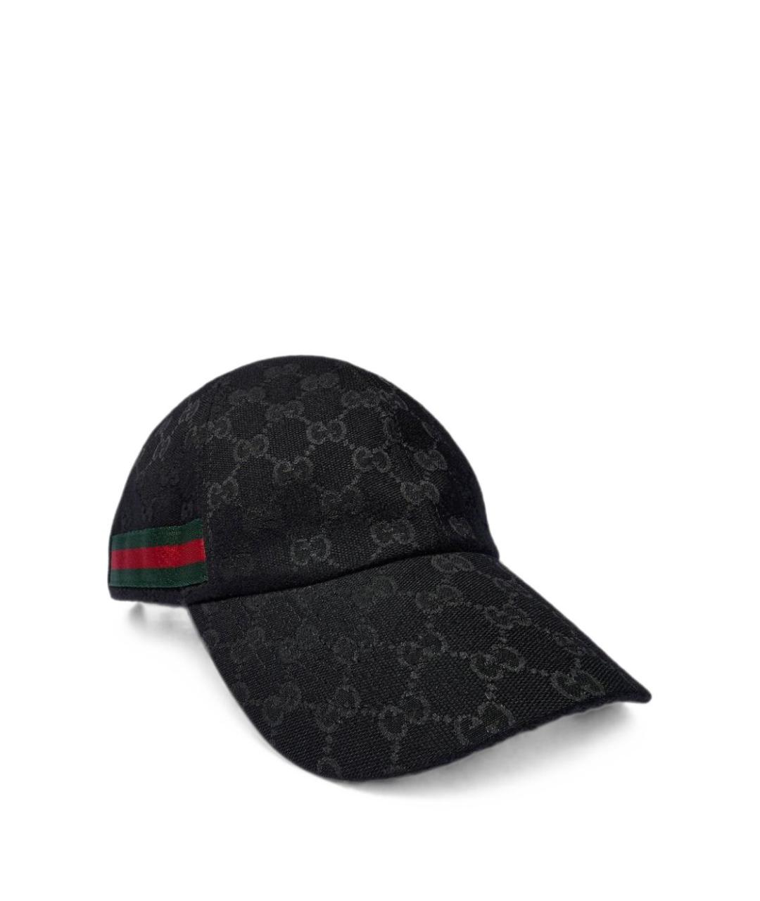 GUCCI Черная синтетическая кепка/бейсболка, фото 1
