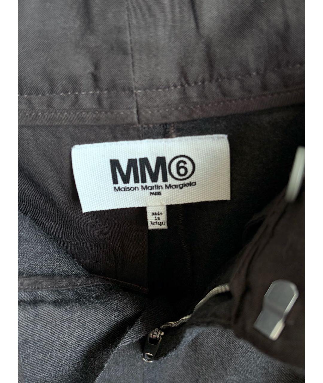 MM6 MAISON MARGIELA Коричневые хлопковые брюки широкие, фото 3