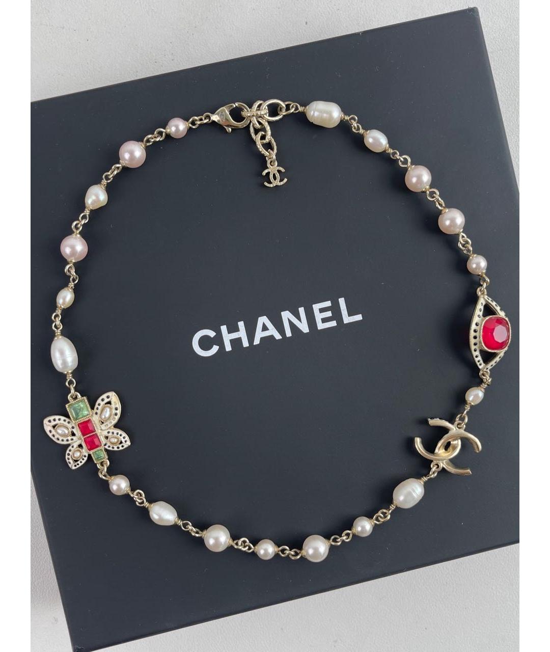 CHANEL Золотое колье, фото 6