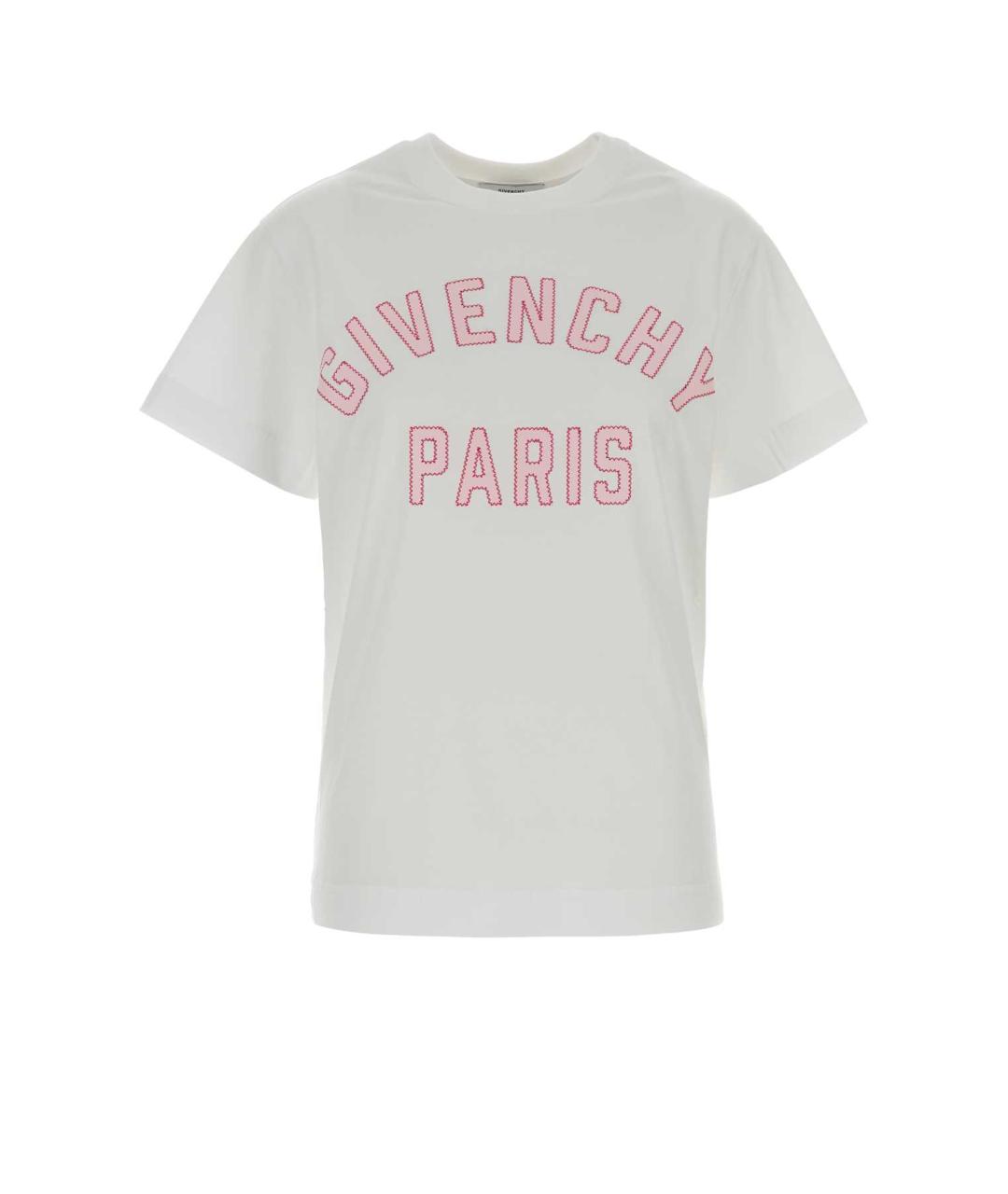 GIVENCHY Белая хлопковая футболка, фото 3