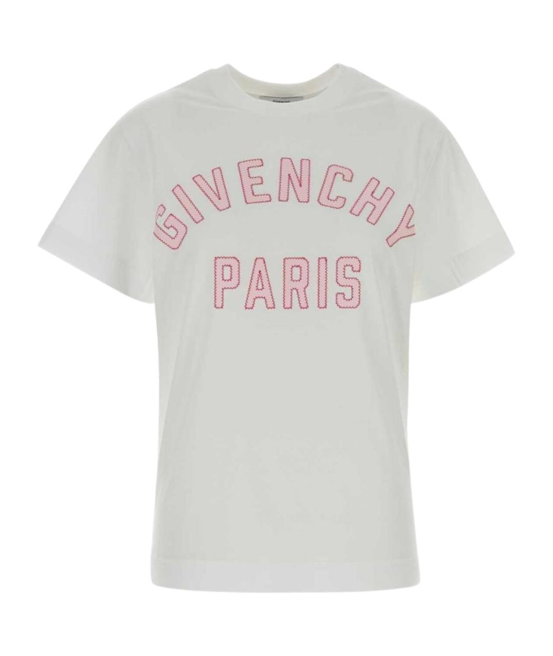 GIVENCHY Белая хлопковая футболка, фото 1