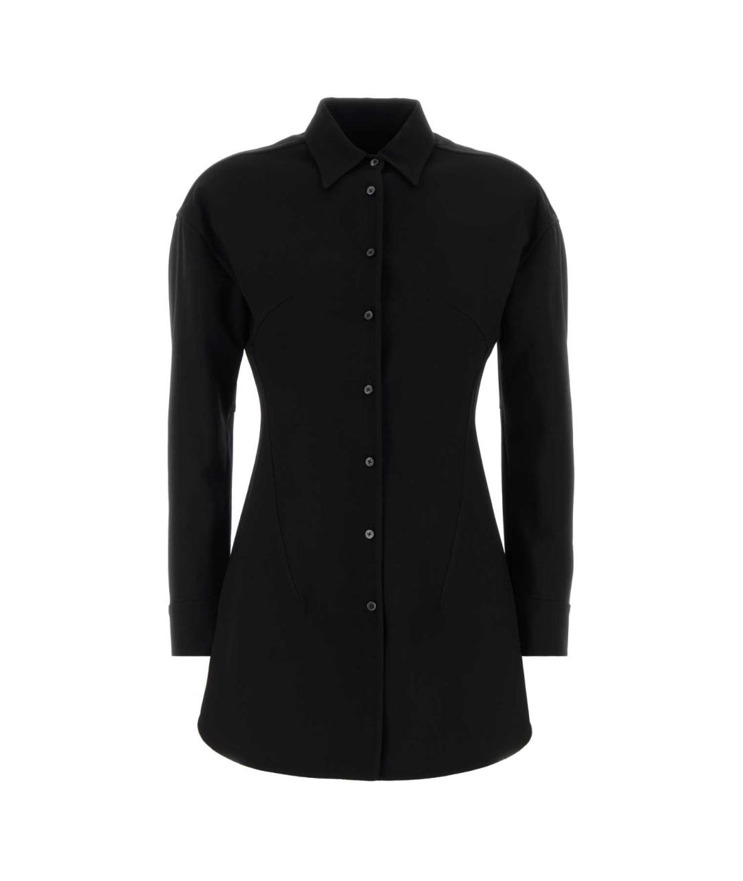 JIL SANDER Черная шерстяная рубашка, фото 1