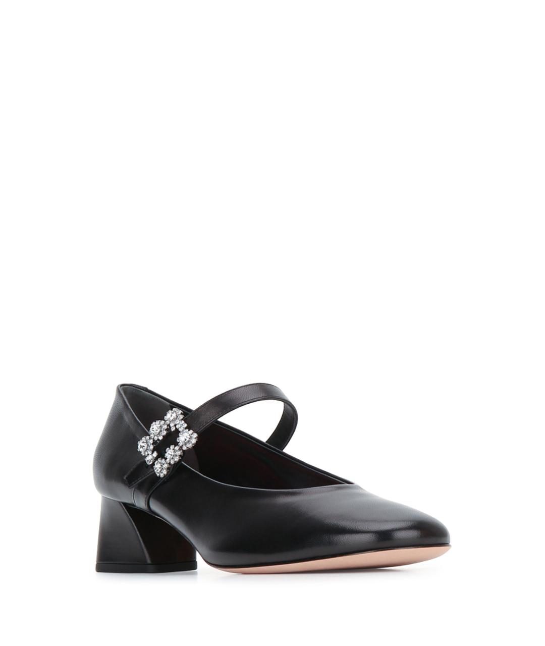 ROGER VIVIER Черные кожаные туфли, фото 2