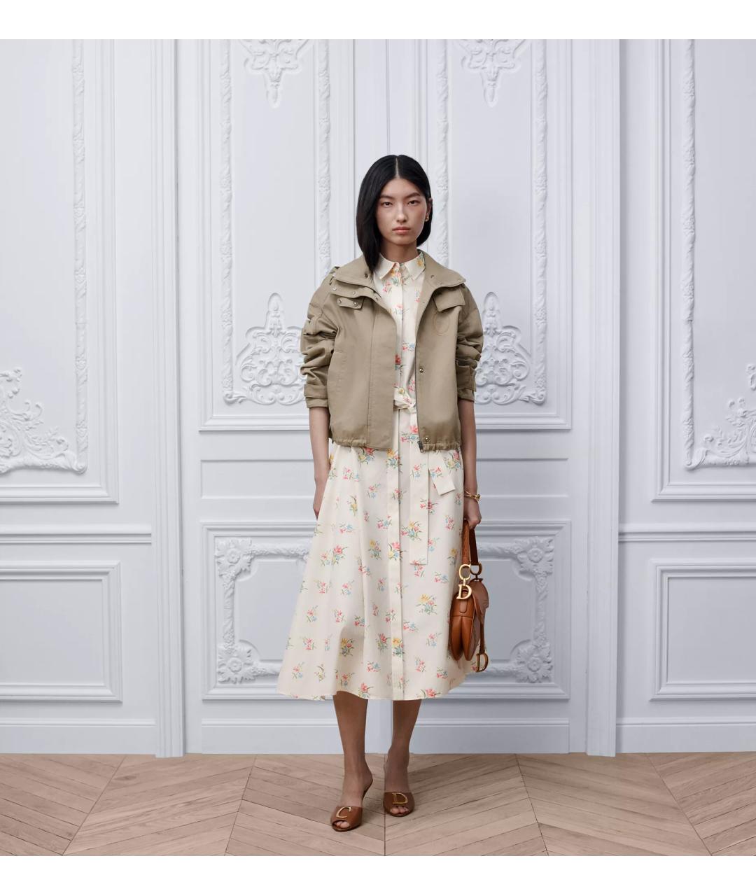 CHRISTIAN DIOR Бежевая хлопковая куртка, фото 2