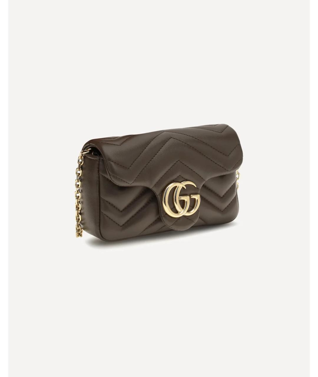 GUCCI Хаки кожаная сумка через плечо, фото 3