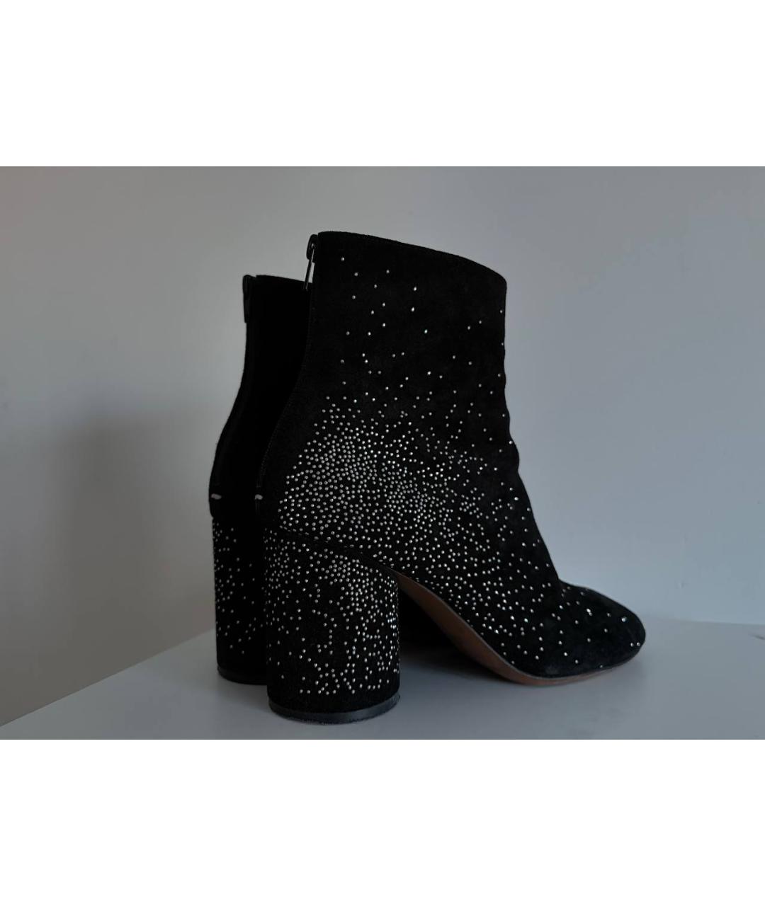 MAISON MARGIELA Черные замшевые ботильоны, фото 6