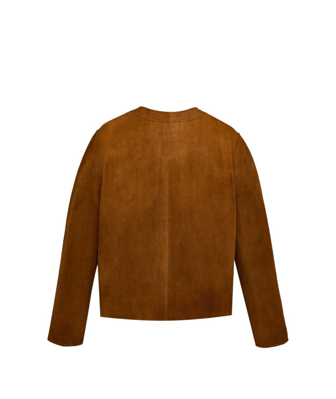 SAINT LAURENT Коричневая куртка, фото 2