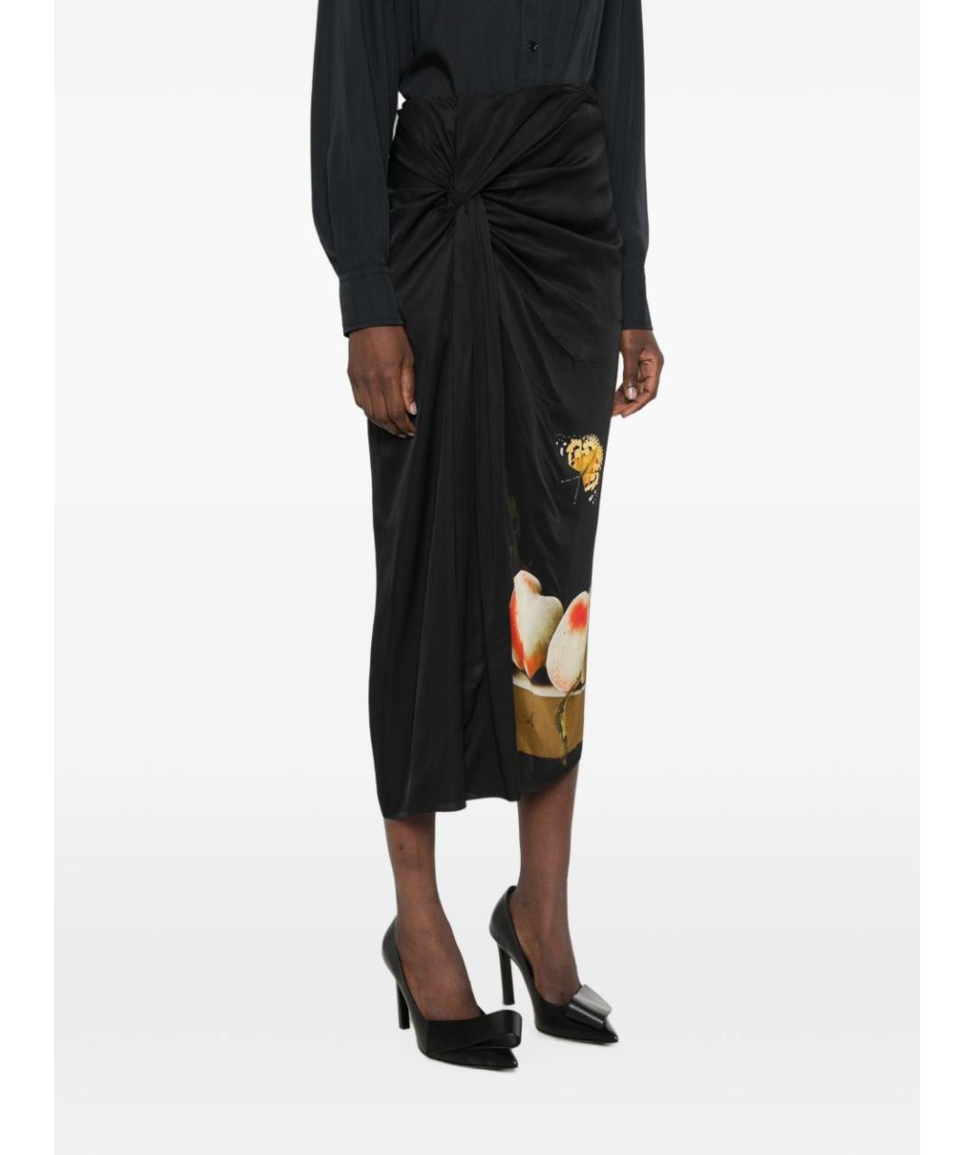 DRIES VAN NOTEN Мульти вискозная юбка миди, фото 4