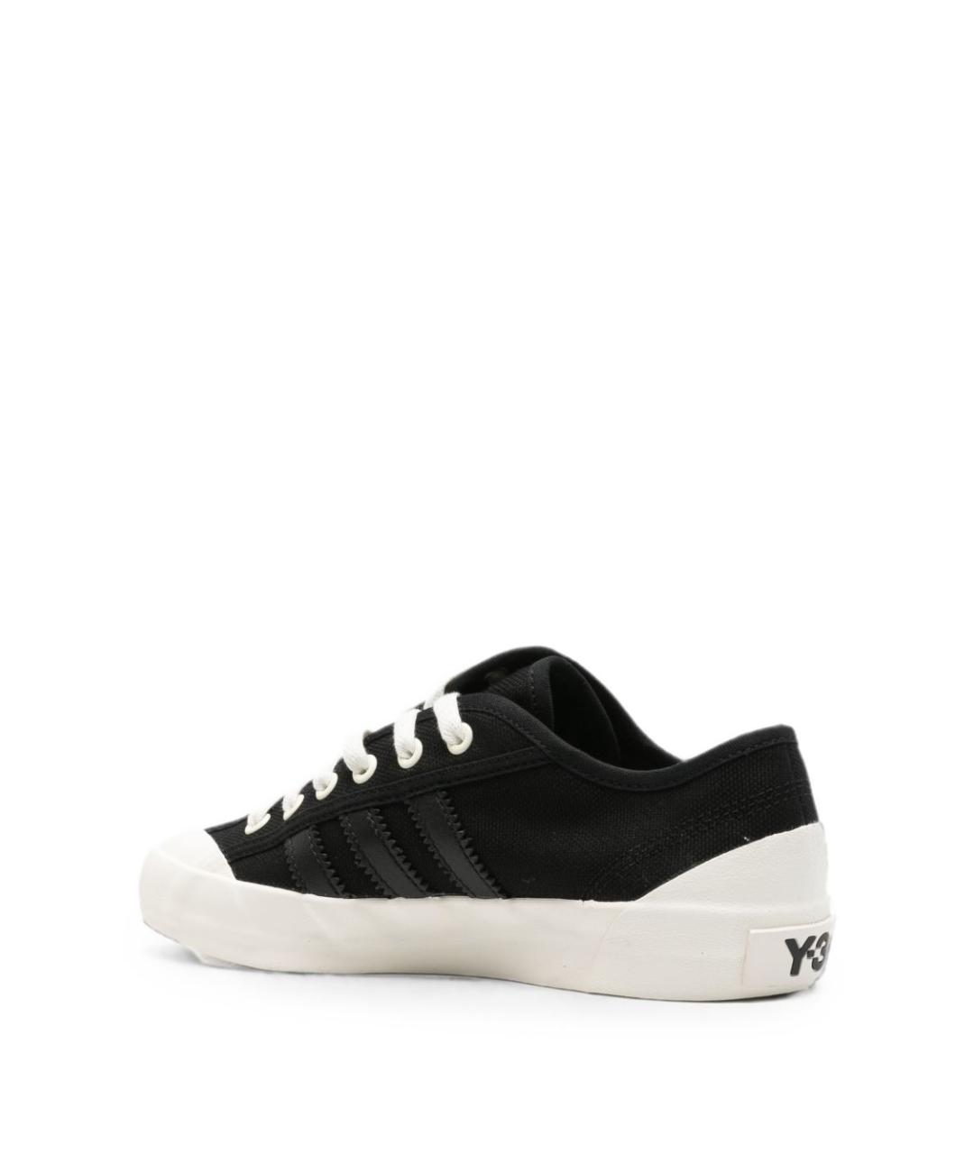 Y-3 Черные текстильные кеды, фото 4