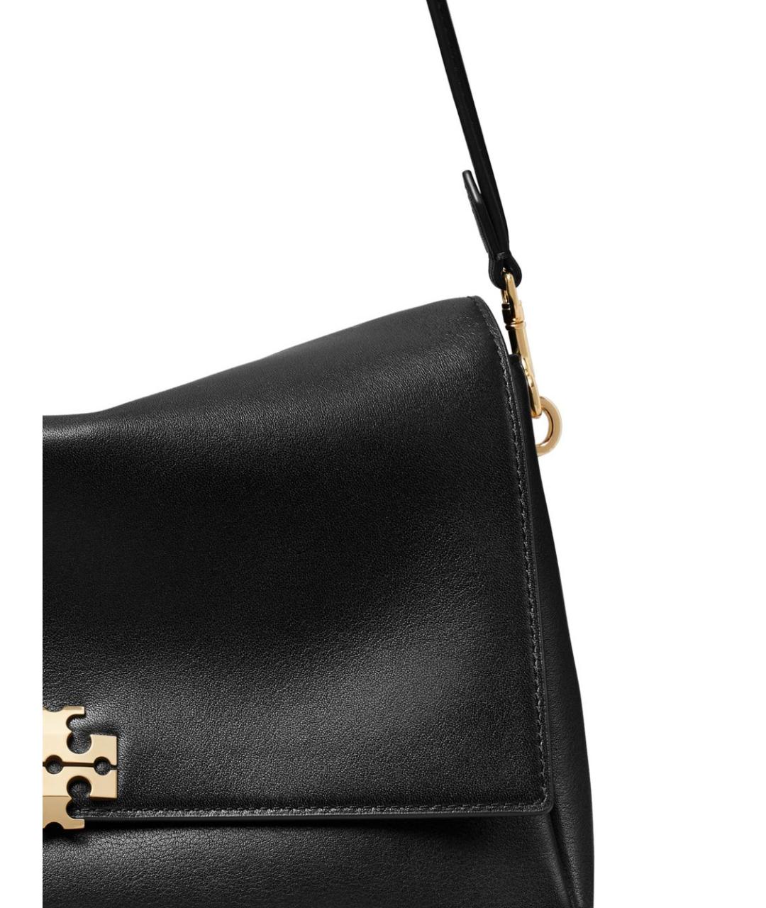 TORY BURCH Черная кожаная сумка через плечо, фото 7