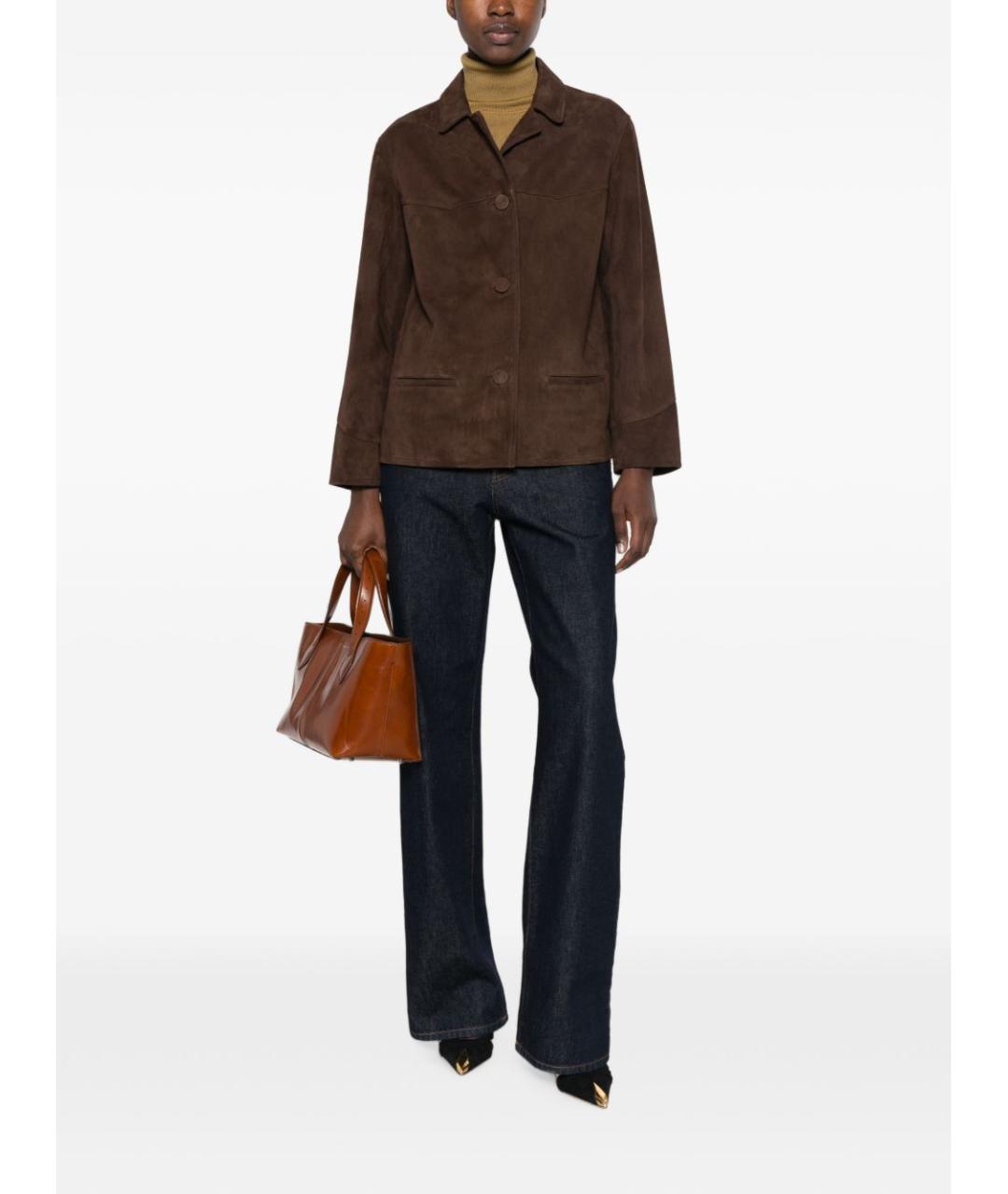 TORY BURCH Коричневая куртка, фото 3