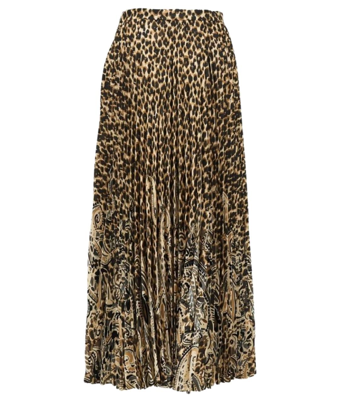 ETRO Коричневая полиэстеровая юбка макси, фото 1