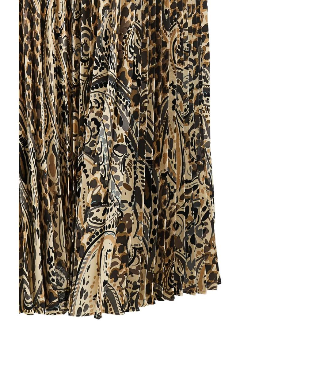 ETRO Коричневая полиэстеровая юбка макси, фото 2