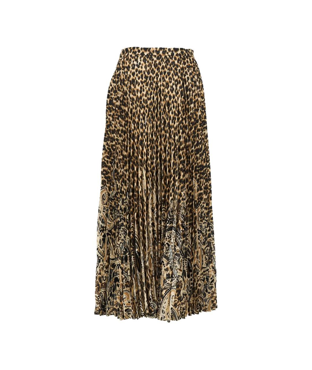 ETRO Коричневая полиэстеровая юбка макси, фото 3