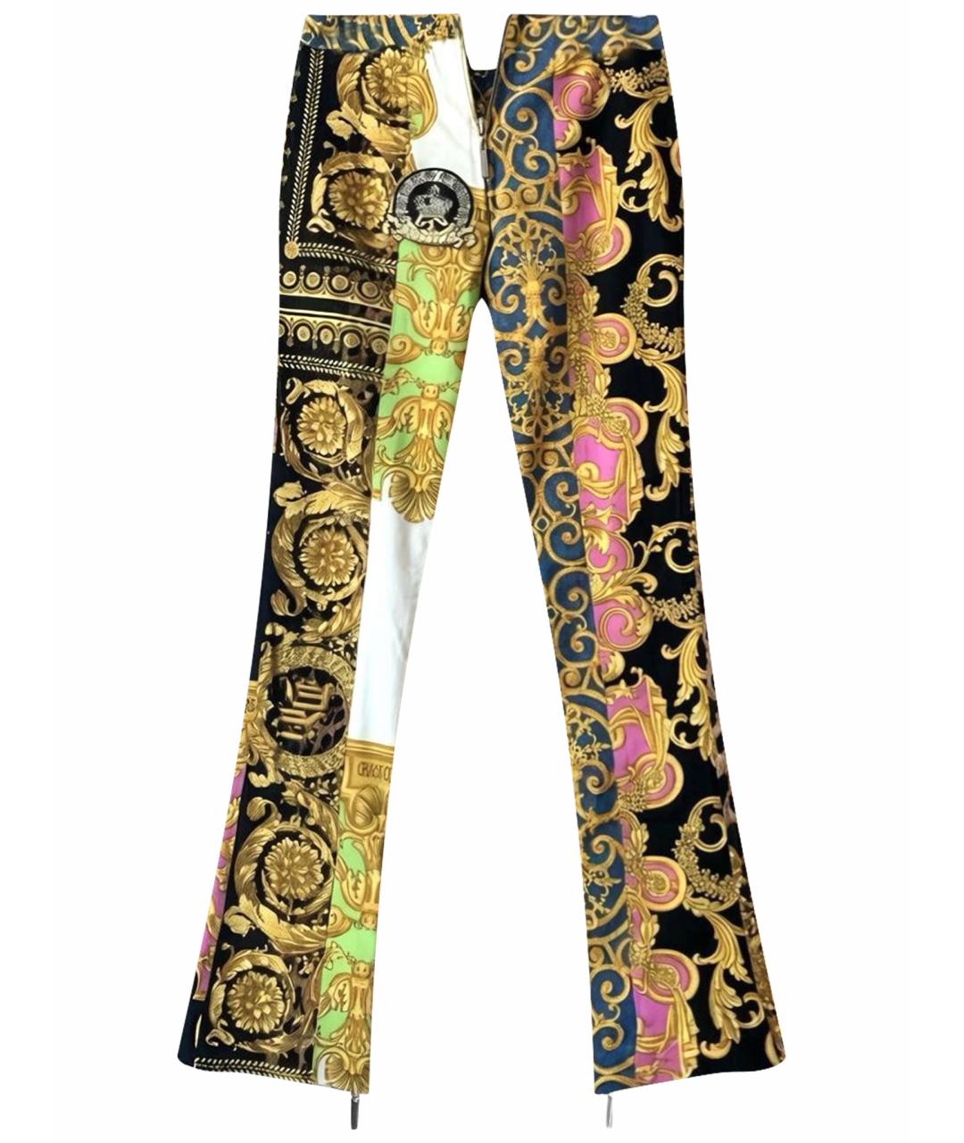 VERSACE Мульти джинсы клеш, фото 1