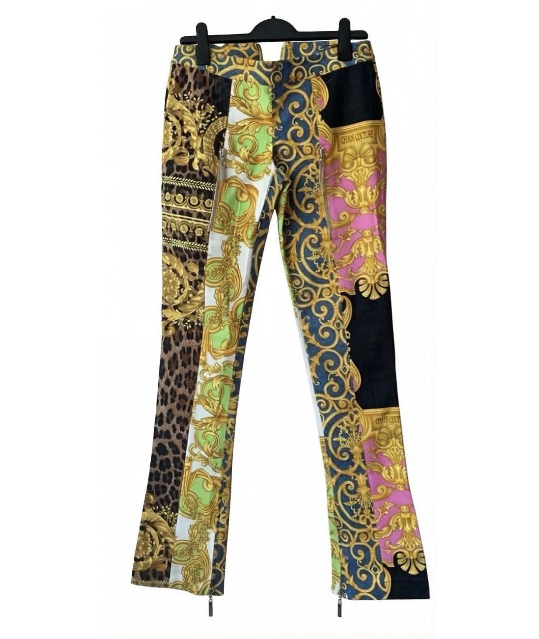 VERSACE Мульти джинсы клеш, фото 2