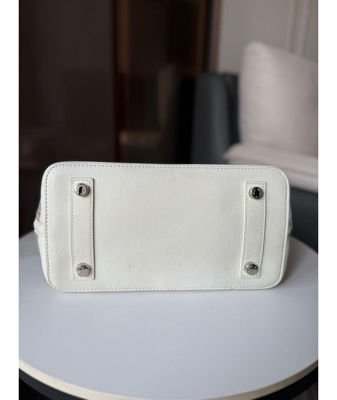 LOUIS VUITTON Белая канва сумка с короткими ручками, фото 8