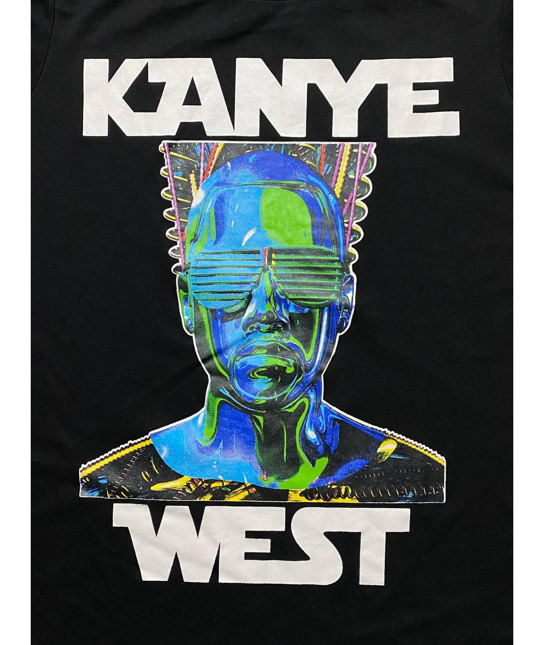 YEEZY Черная хлопковая футболка, фото 4