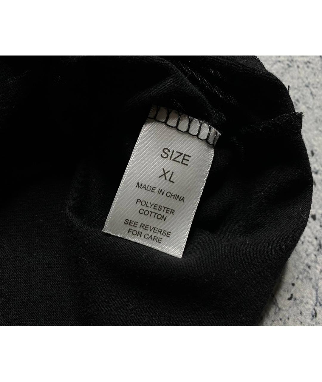 YEEZY Черная хлопковая футболка, фото 7