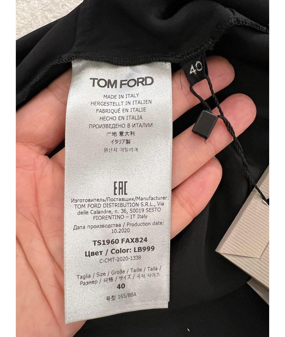 TOM FORD Черная блузы, фото 7