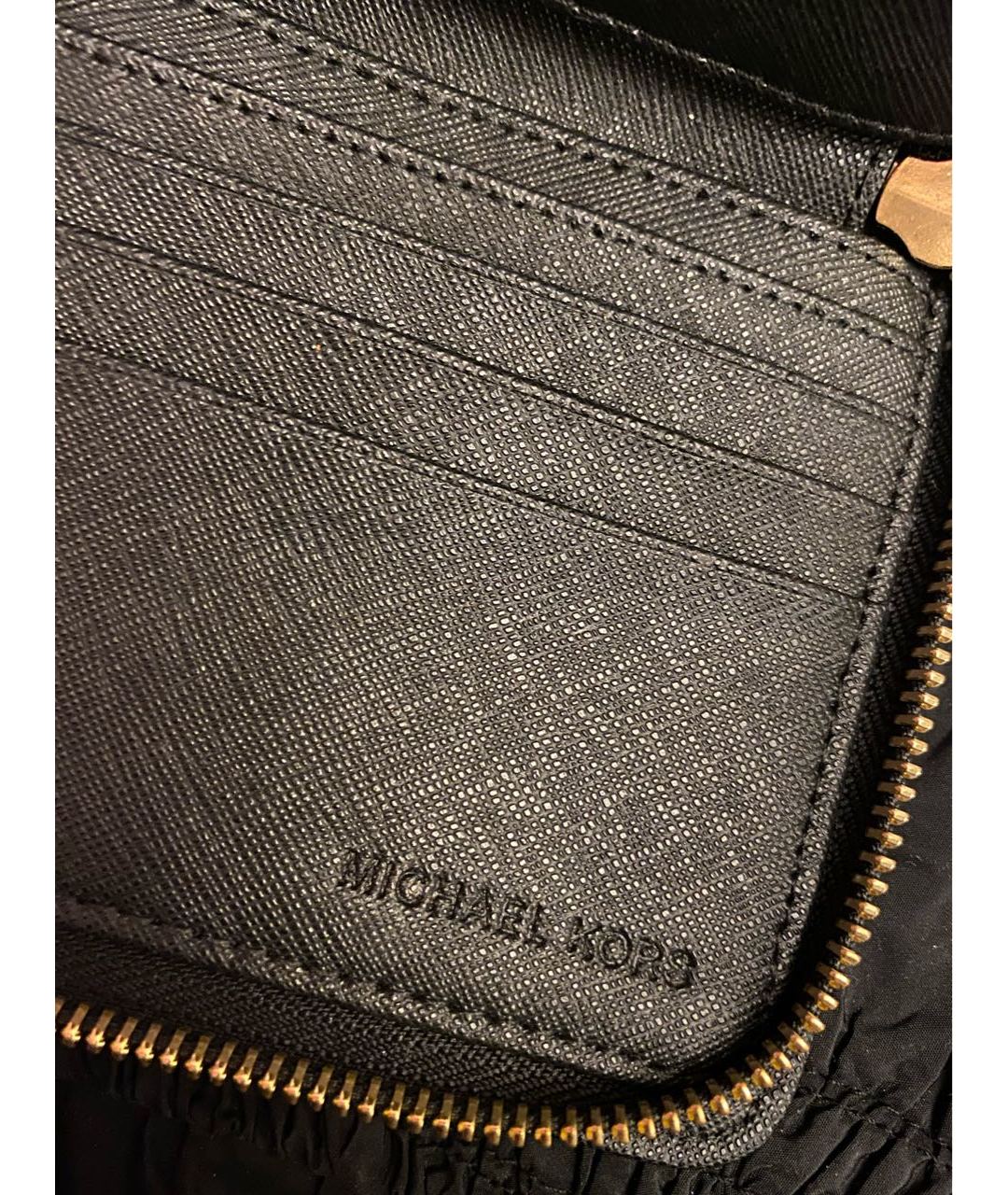 MICHAEL KORS Черный кожаный кошелек, фото 5