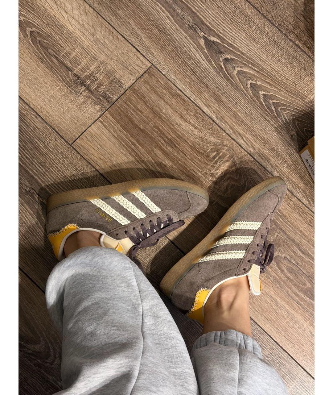 ADIDAS Коричневые замшевые кеды, фото 7