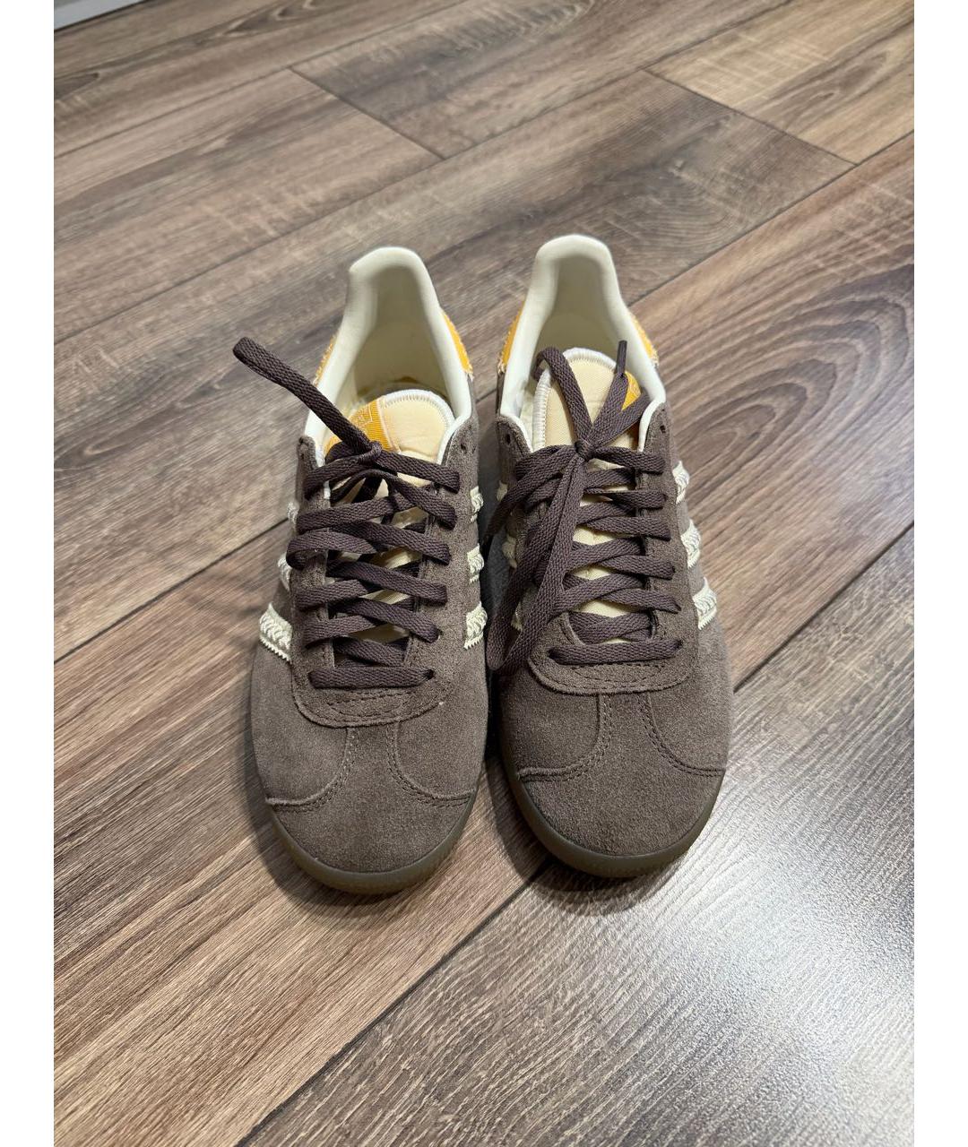 ADIDAS Коричневые замшевые кеды, фото 2