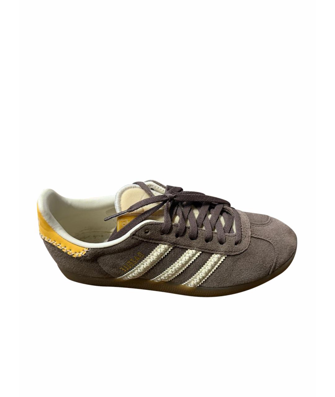 ADIDAS Коричневые замшевые кеды, фото 1