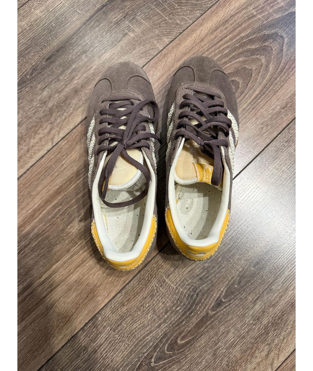 ADIDAS Коричневые замшевые кеды, фото 4